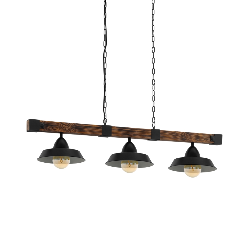 Eglo - Hängeleuchte an Kette 3xE27/60W/230V - FSC-zertifiziert