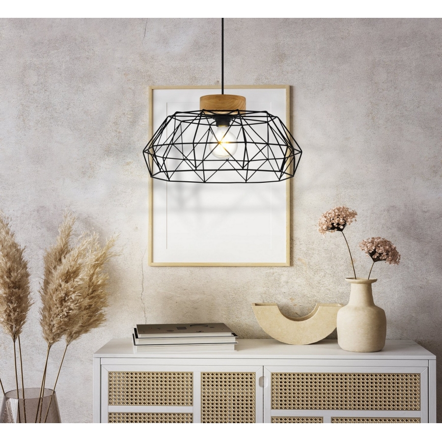 Eglo - Hängeleuchte an Schnur 1xE27/60W/230V - FSC-zertifiziert