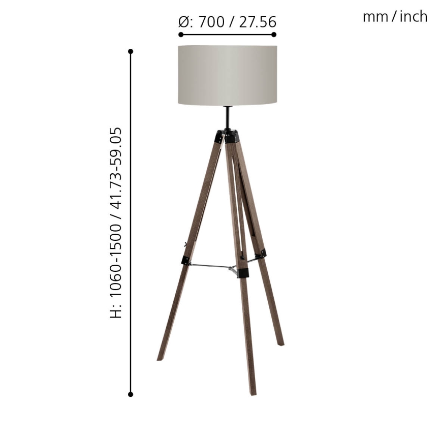 Eglo - Stehleuchte 1xE27/60W/230V