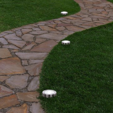 Eglo 48777 - LED Solarleuchte mit Sensor LED/0,07W/1,2V 200 mAh mattchrom