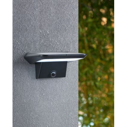 Eglo - LED-Solar-Wandleuchte mit Sensor LED/20W/3,7V 2000 mAh IP44