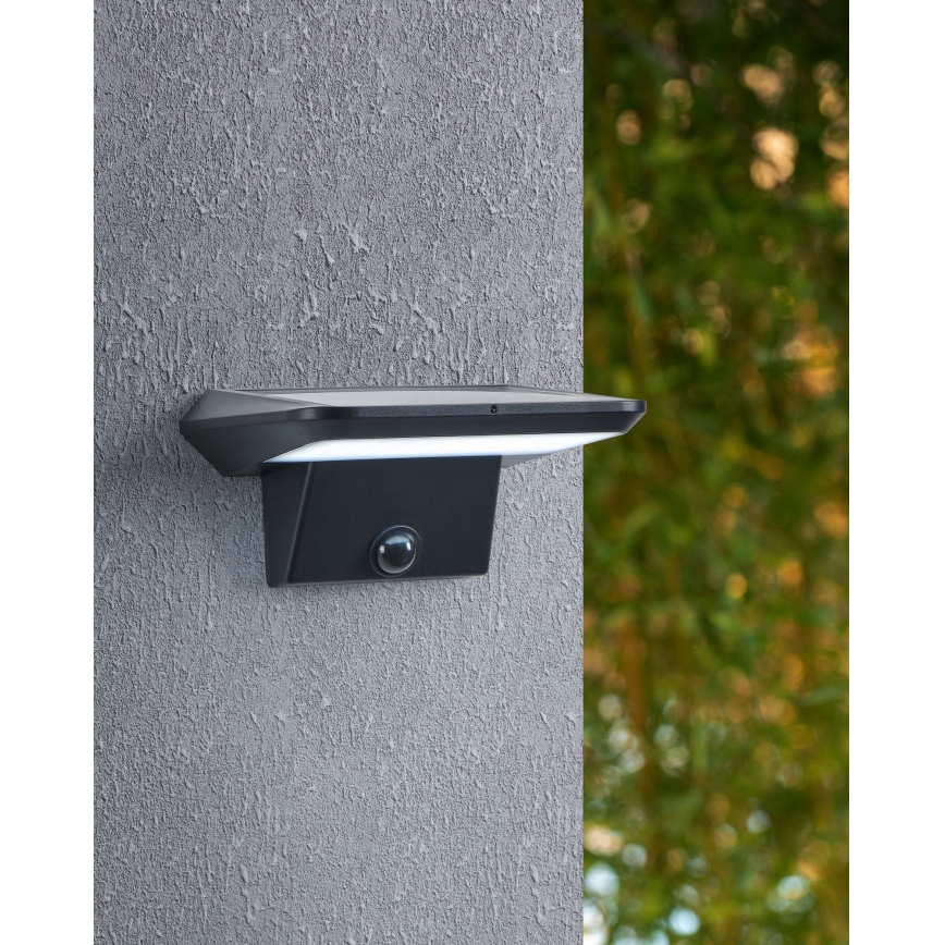 Eglo - LED-Solar-Wandleuchte mit Sensor LED/20W/3,7V 2000 mAh IP44