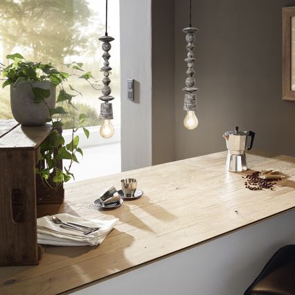 Eglo 49372 - Decken-Hängeleuchte AVOLTRI 1xE27/60W/230V