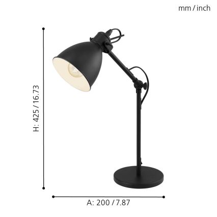 Eglo - Tischlampe 1xE27/40W/230V