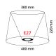Eglo 49584 - Lampenschirm VINTAGE E27 Durchmesser 40 cm