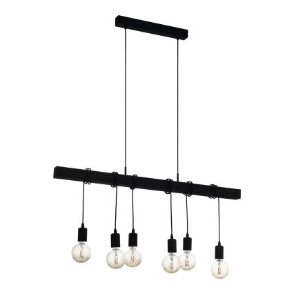 Eglo – Hängeleuchte TOWNSHEND 6xE27/60W/230V