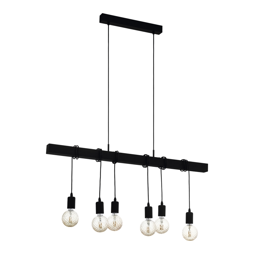 Eglo – Hängeleuchte TOWNSHEND 6xE27/60W/230V