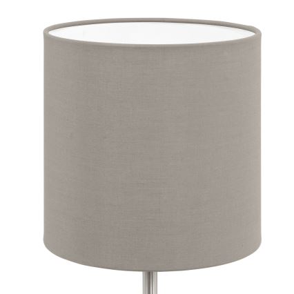 Eglo 54745 - Tischleuchte ANADIA 1xE14/40W/230V taupe/matt Chrom