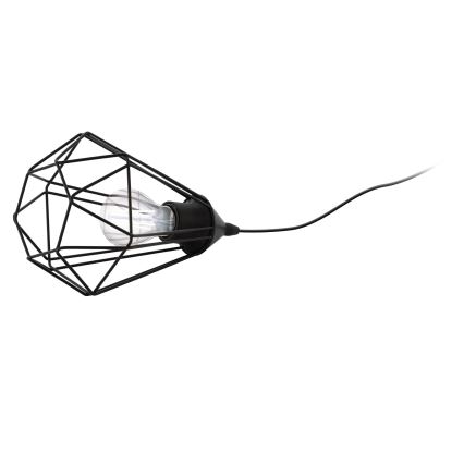 Eglo 54889 - LED-Steckdosen-Tischleuchte 1xE27/4W/230V 3000K schwarz