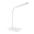 Eglo 55123 - Dimmbare LED-Tischlampe mit kabelloser Ladefunktion LED/5,5W/230V weiß