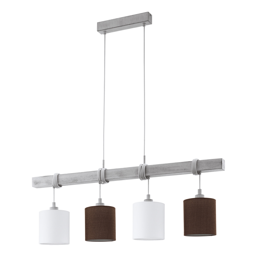 Eglo 55206 - LED-Pendelleuchte an Kabel TOWNSHEND 4xE27/60W/230V
