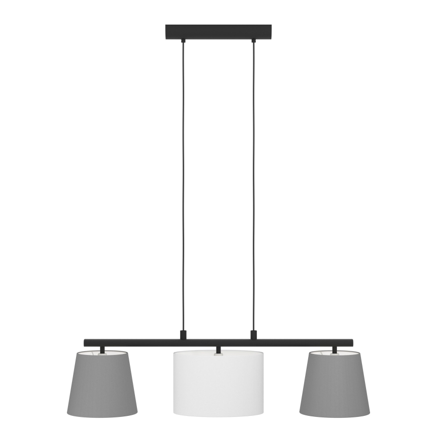 Eglo 55207 - Hängeleuchte ALMEIDA 3xE14/25W/230V grau