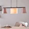 Eglo 55207 - LED Pendelleuchte an Kabel ALMEIDA 3xE14/25W/230V grau