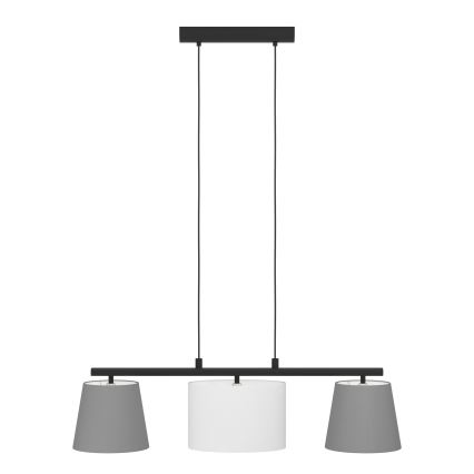 Eglo 55207 - LED Pendelleuchte an Kabel ALMEIDA 3xE14/25W/230V grau