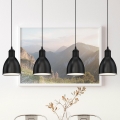 Eglo 55244 - Hängeleuchte an Kabel PRIDDY 4xE27/60W/230V schwarz