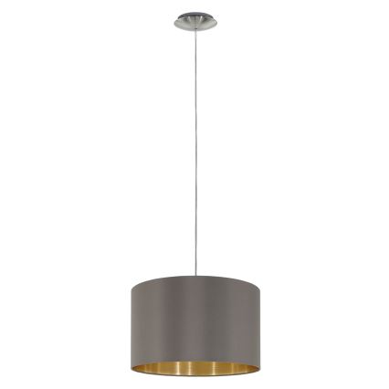 Eglo 55269 - Hängeleuchte MASERLO 1xE27/60W/230V braun