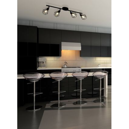 Eglo 55301 - LED-Deckenstrahler ZAPATA 4xG9/3W/230V schwarz