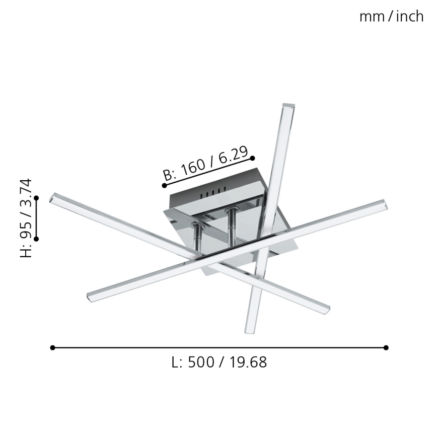 Eglo 55707 - LED Deckenleuchte 3xLED/3,5W/230V
