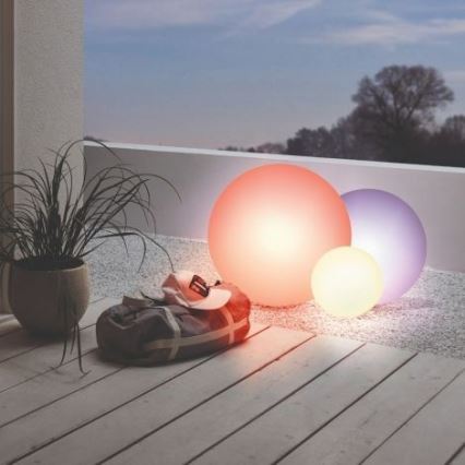 Eglo 55784 - LED RGBW Außenleuchte MONTEROLO-C 1xE27/9W/230V IP65 Ø 39 cm + Fernbedienung