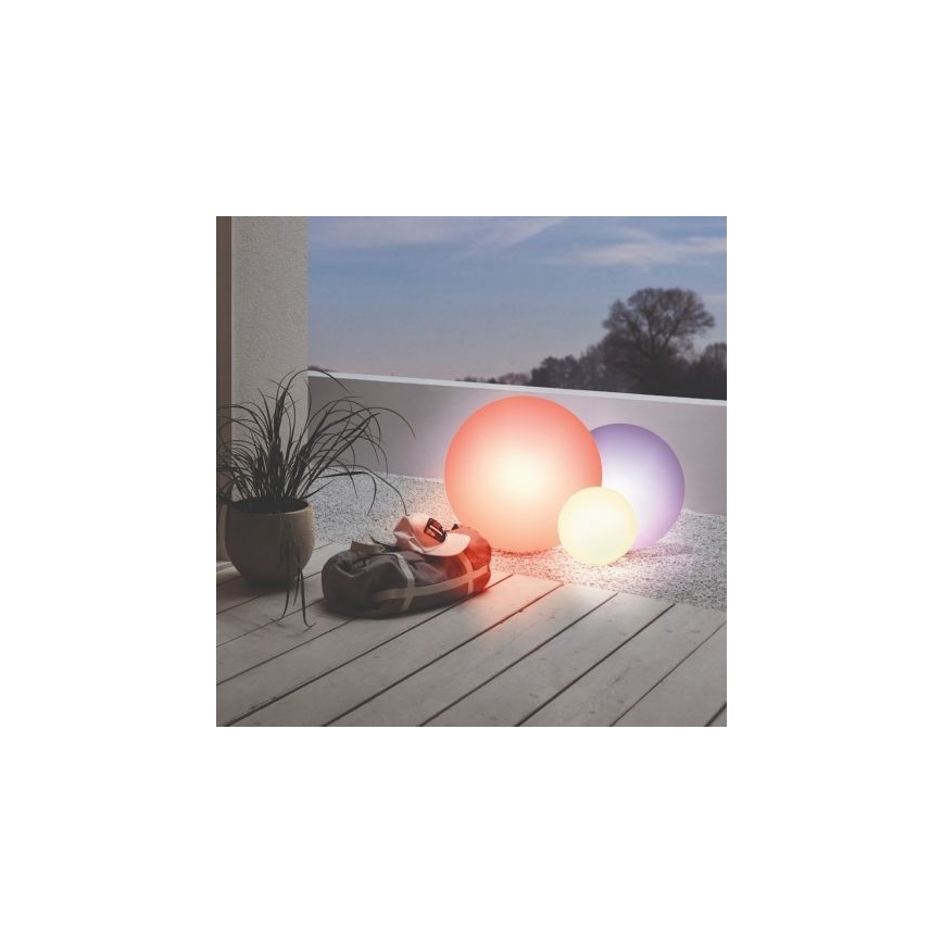 Eglo 55784 - LED RGBW Außenleuchte MONTEROLO-C 1xE27/9W/230V IP65 Ø 39 cm + Fernbedienung