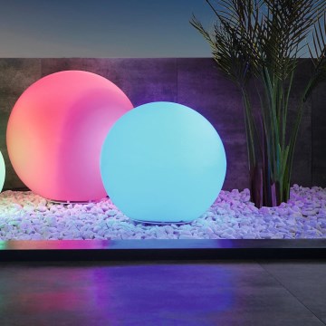 Eglo 55786 - LED-RGBW-Außenleuchte MONTEROLO-C 1xE27/9W/230V 2700-6500K IP65 d 30 cm + Fernbedienung
