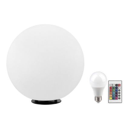 Eglo 55787 - LED-RGBW-Außenleuchte MONTEROLO-C 1xE27/9W/230V 2700-6500K IP65 d 39 cm + Fernbedienung