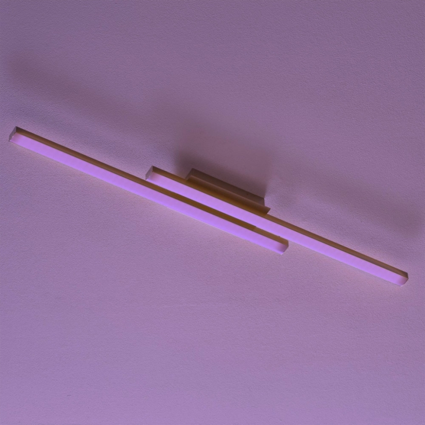 Eglo 55971 - Dimmbare LED RGBW-Deckenleuchte FRAIOLI-C LED/34W/230V 2700-6500K mattchrom + Fernbedienung