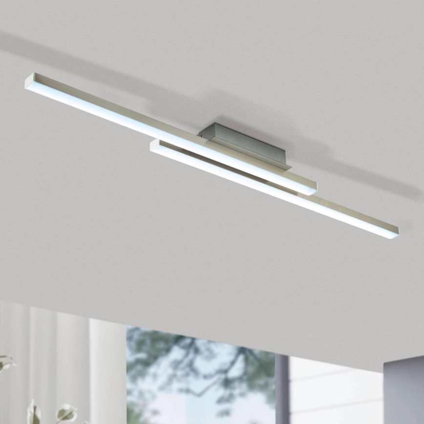 Eglo 55971 - LED RGBW dimmbare Deckenleuchte FRAIOLI-C LED/34W/230V 2700-6500K mattchrom + Fernbedienung