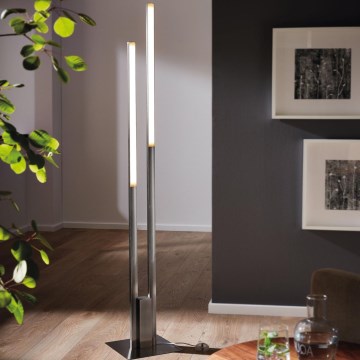 Eglo 55972 - LED RGBW dimmbare Stehleuchte FRAIOLI-C LED/34W/230V 2700-6500K mattchrom + Fernbedienung