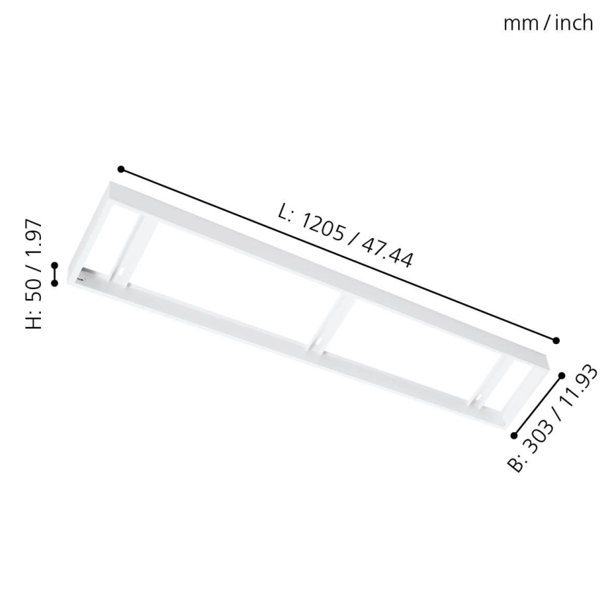Eglo - Rahmen für Deckenplatte 1205x303mm