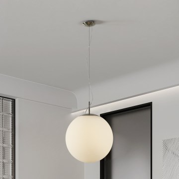 Eglo 63271 - Pendelleuchte an Kabel PIEDALE 1xE27/60W/230V Ø 43 cm mattchrom