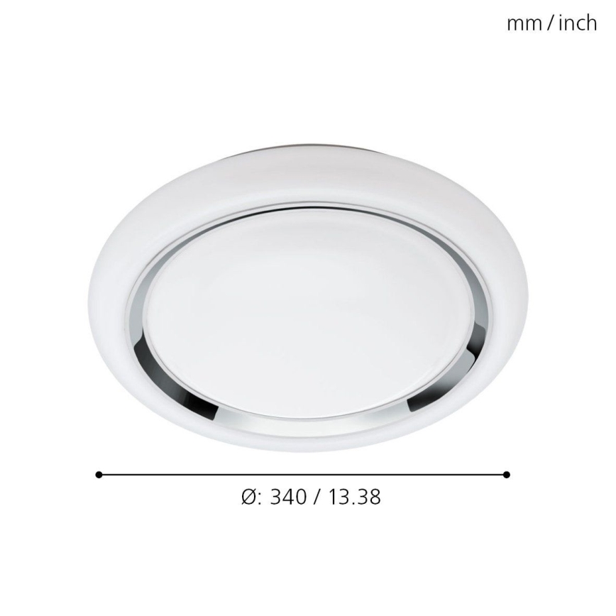 Eglo 64529 - Dimmbare LED-RGBW-Deckenleuchte CAPASSO-C LED/17W/230V weiß