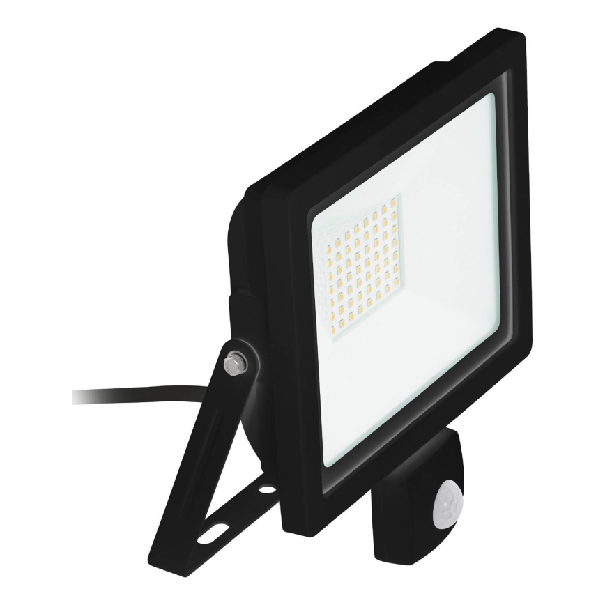 Eglo 64869 - LED-Strahler mit Sensor FILETTI LED/10W/230V 3000K IP44 schwarz