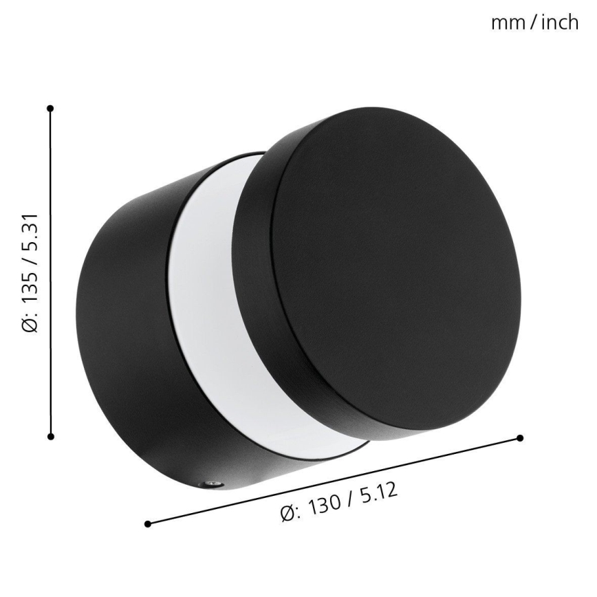 Eglo 65038 - LED-Außenwandleuchte MELZO PRO LED/11W/230V 3000K IP44 schwarz