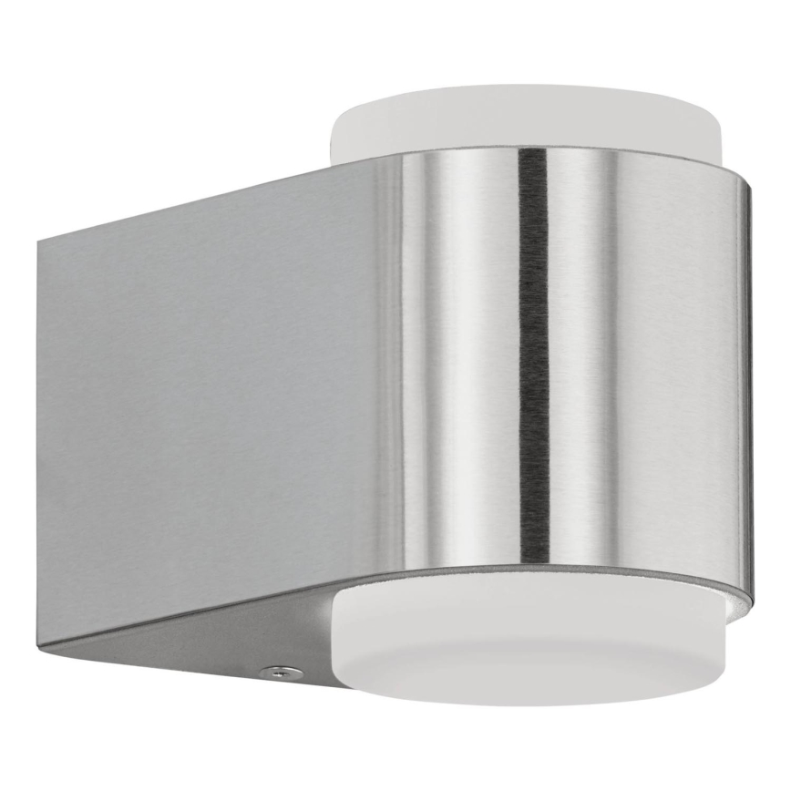 Eglo 65054 - LED-Outdoor-Wandleuchte BRIONES PRO 2xLED/3W/230V IP44 glänzendes Chrom