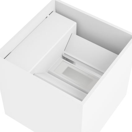 Eglo - Dimmbare, wiederaufladbare LED-Außen-Wandleuchte mit Bewegungs- und Dämmerungssensor LED/2,2W/5V IP44 weiß