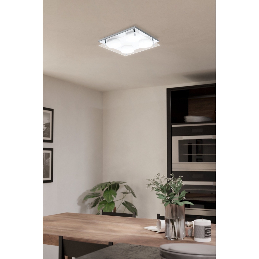 Eglo 75329 - LED Deckenleuchte ABIOLA 4xLED/6W/230V glänzender Chrom