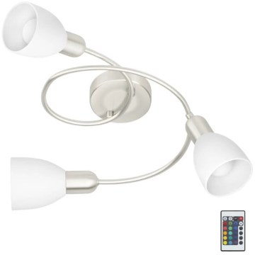 Eglo 75388 - Dimmbare LED-RGBW-Anbauleuchte GRIMSEY-C 3xE14/4W/230V + Fernbedienung