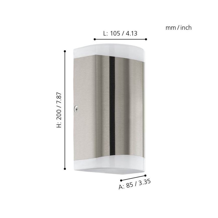 Eglo – Outdoor-LED-Wandleuchte 2xGU10/4,6W/230V IP44