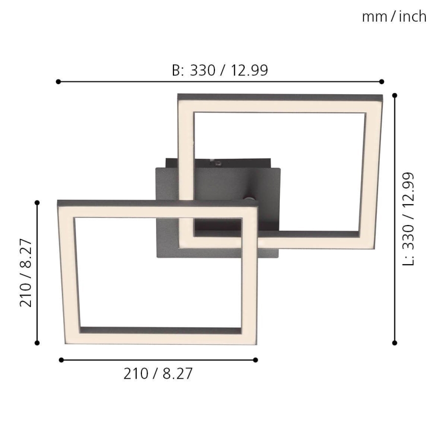 Eglo 75569 - LED-Deckenleuchte PALMAVES LED/20,5W/230V