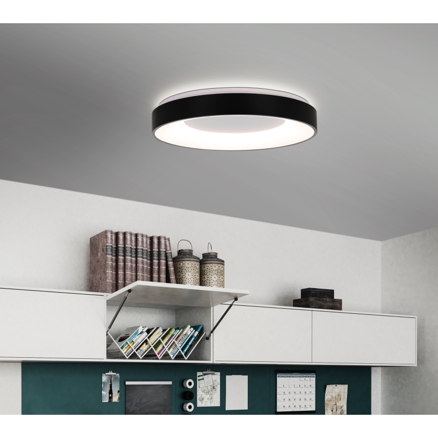 Eglo 75661 - Dimmbare LED-Deckenleuchte JUTIO 4xLED/8,1W/230V schwarz + Fernbedienung
