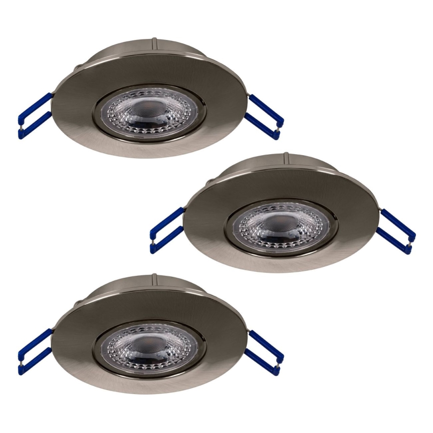 Eglo 75765 - SET 3x LED-Einbauleuchte ZUJAR LED/3,4W/230V matt Chrom