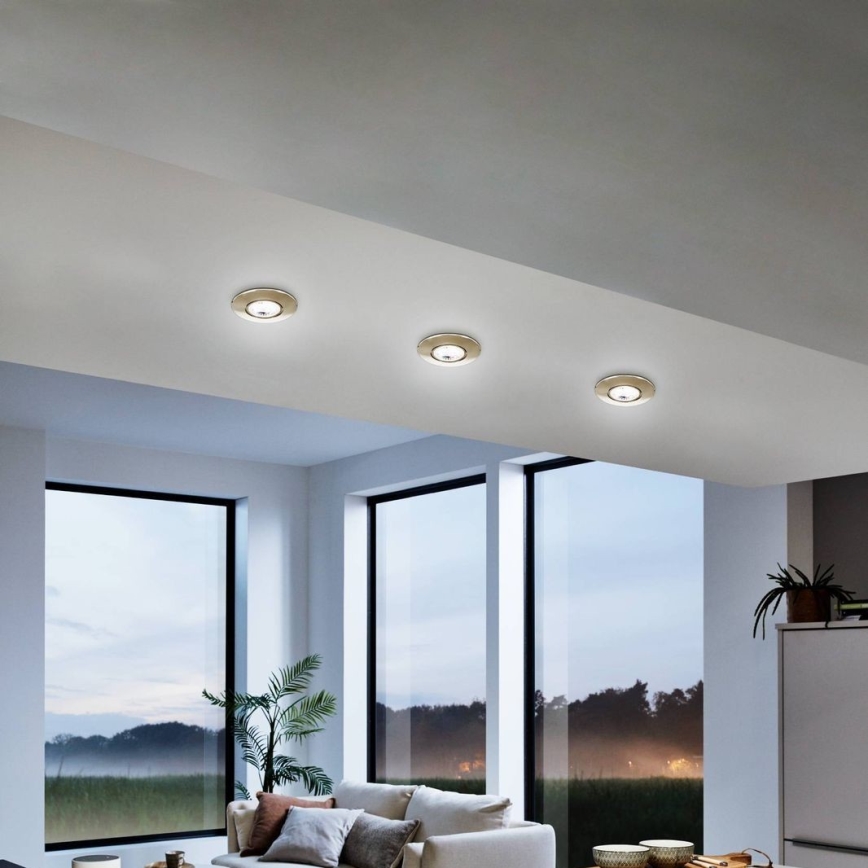 Eglo 75765 - SET 3x LED-Einbauleuchte ZUJAR LED/3,4W/230V matt Chrom