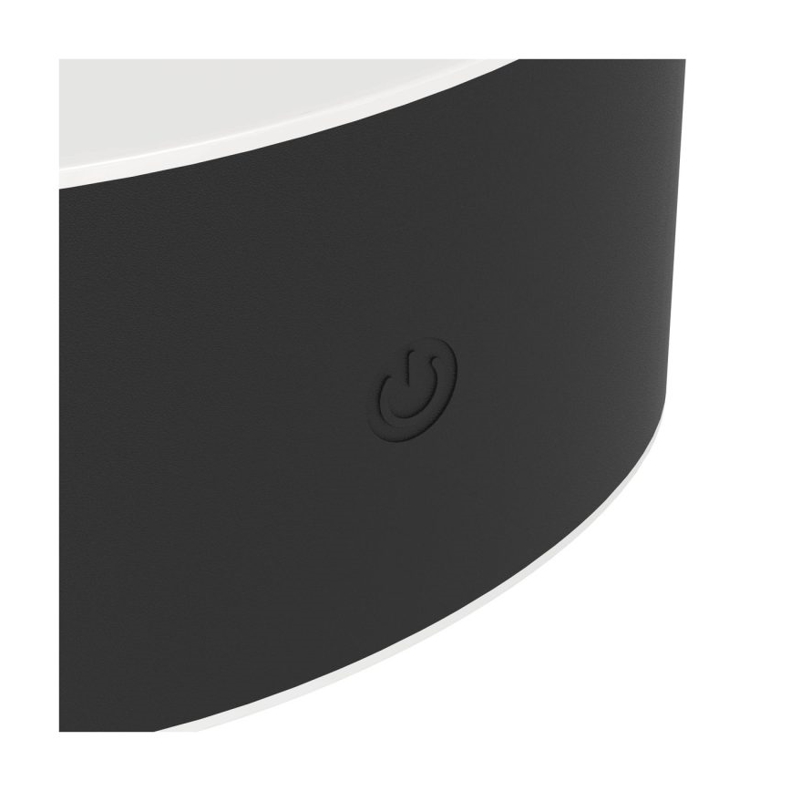 Eglo - Dimmbare, wiederaufladbare LED-Außen-Wandleuchte mit Touch-Bedienung LED/5W/5V 2000 mAh 3000/4000/6500K IP44 schwarz