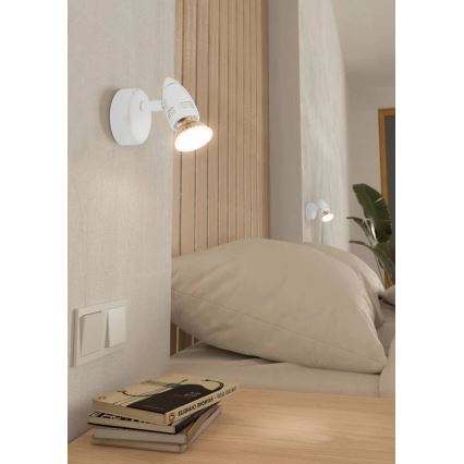 Eglo 780447 - LED-Wandstrahler SABADELL 1xGU10/2,8W/230V 3000K weiß