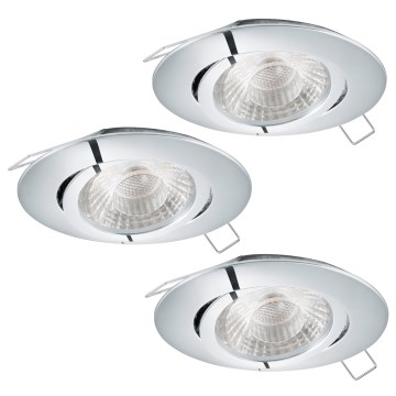 Eglo 78708 - SET 3x LED-Einbauleuchte TEDO 1xGU10/5W/230V