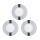 Eglo 78733 - SET 3x LED Bad-Einbauleuchte FUEVA 1xLED/2,7W/230V IP44 Ø 8,5 cm
