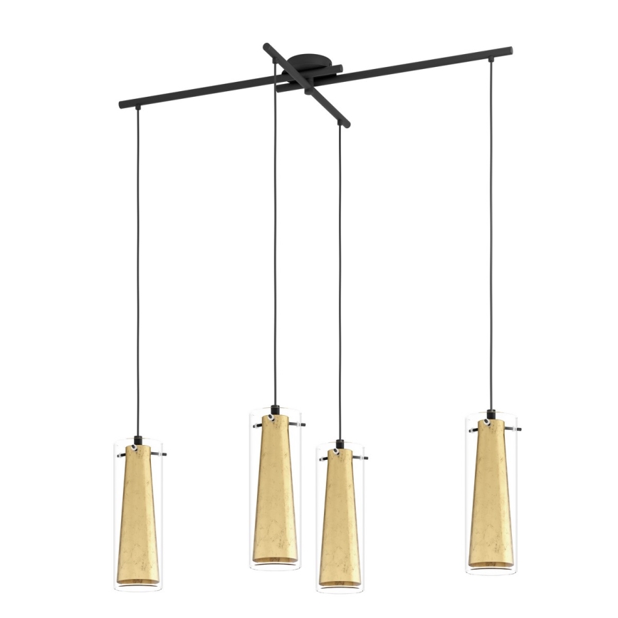 Eglo 79344 - Hängeleuchte PINTO GOLD 4xE27/40W/230V golden