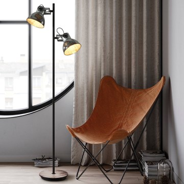 Eglo 79369 - Stehleuchte BARNSTAPLE 2xE27/40W/230V