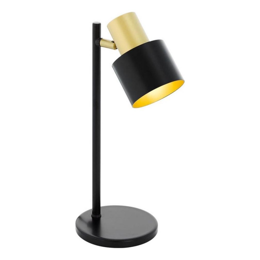 Eglo 79375 - Tischleuchte FIUMARA 1xE27/60W/230V schwarz/golden